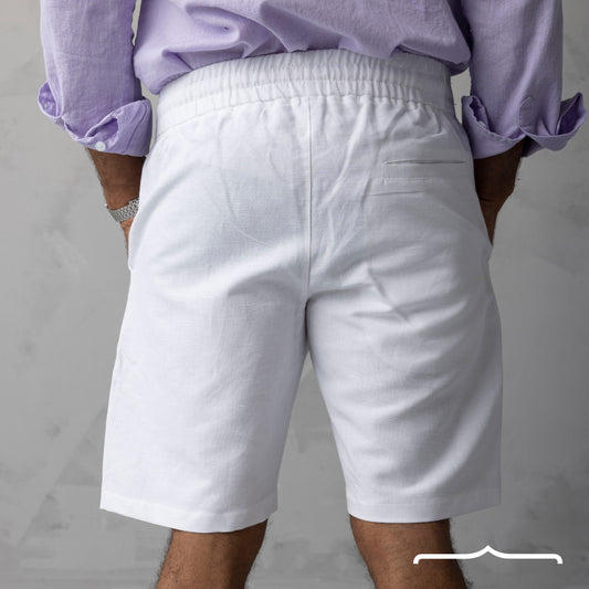 linen short in White