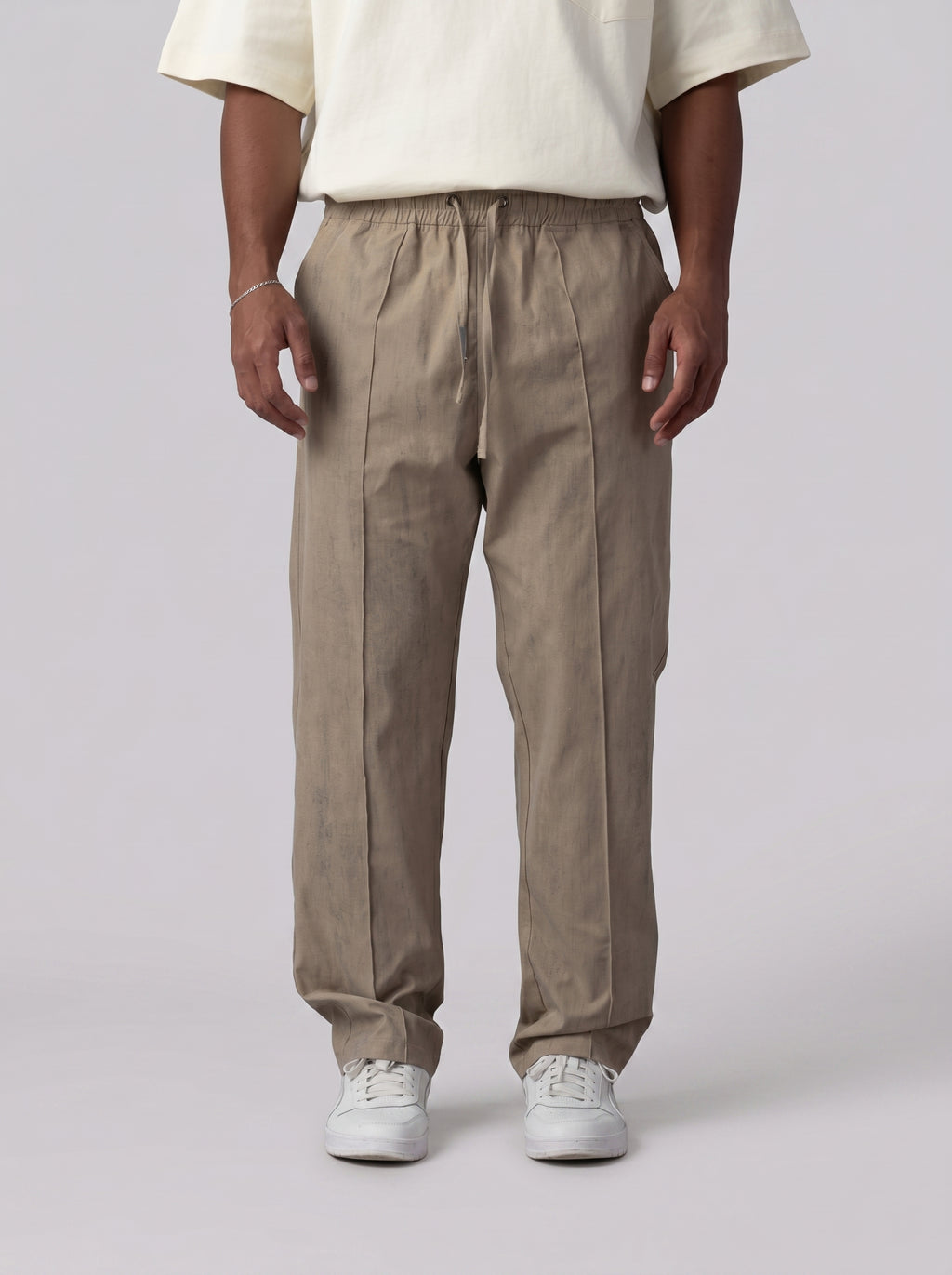 Drawstring Pants Volume 2 in Washed Beige
