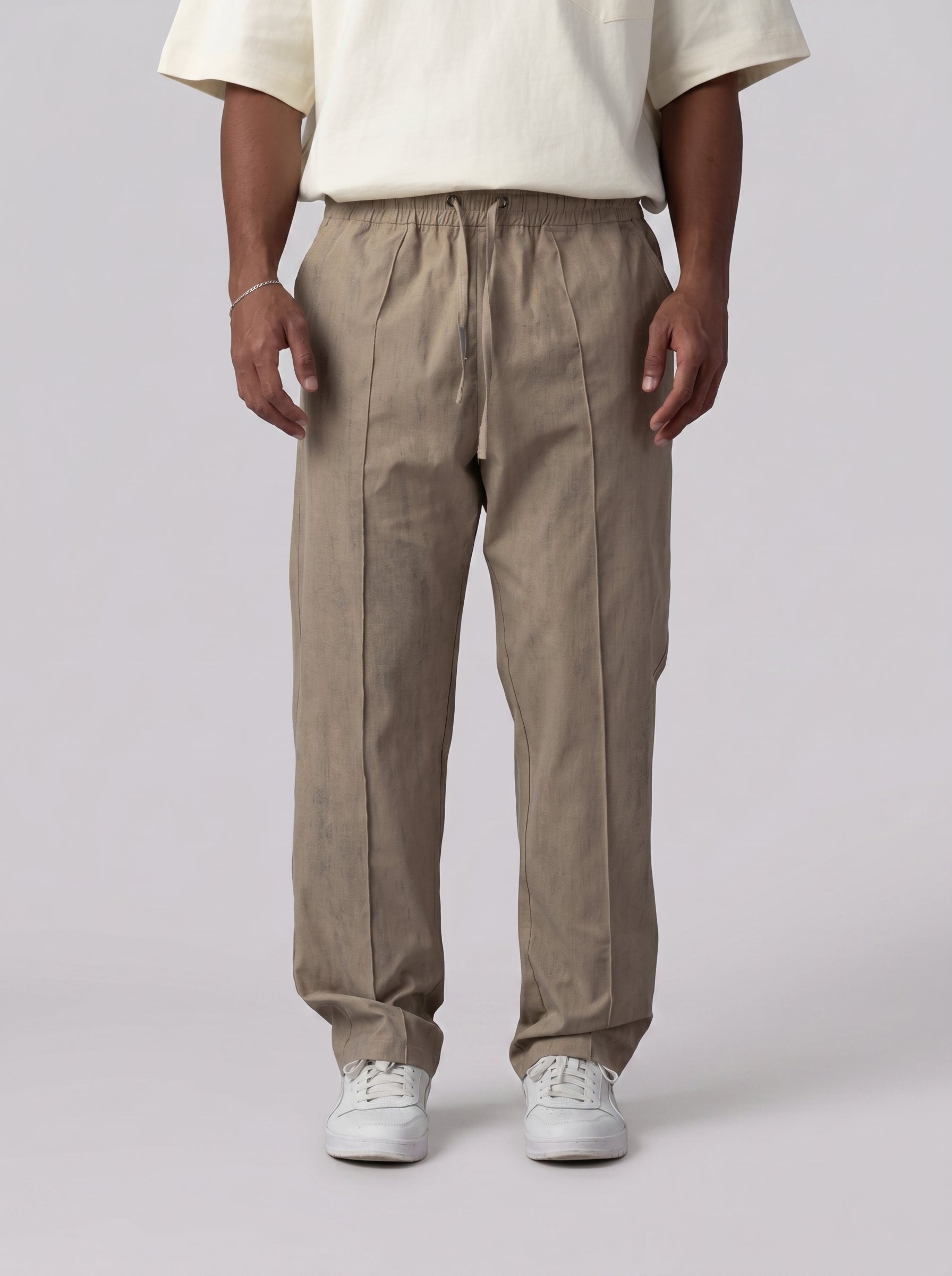Drawstring Pants Volume 2 in Washed Beige