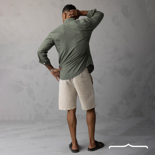 linen short in Beige