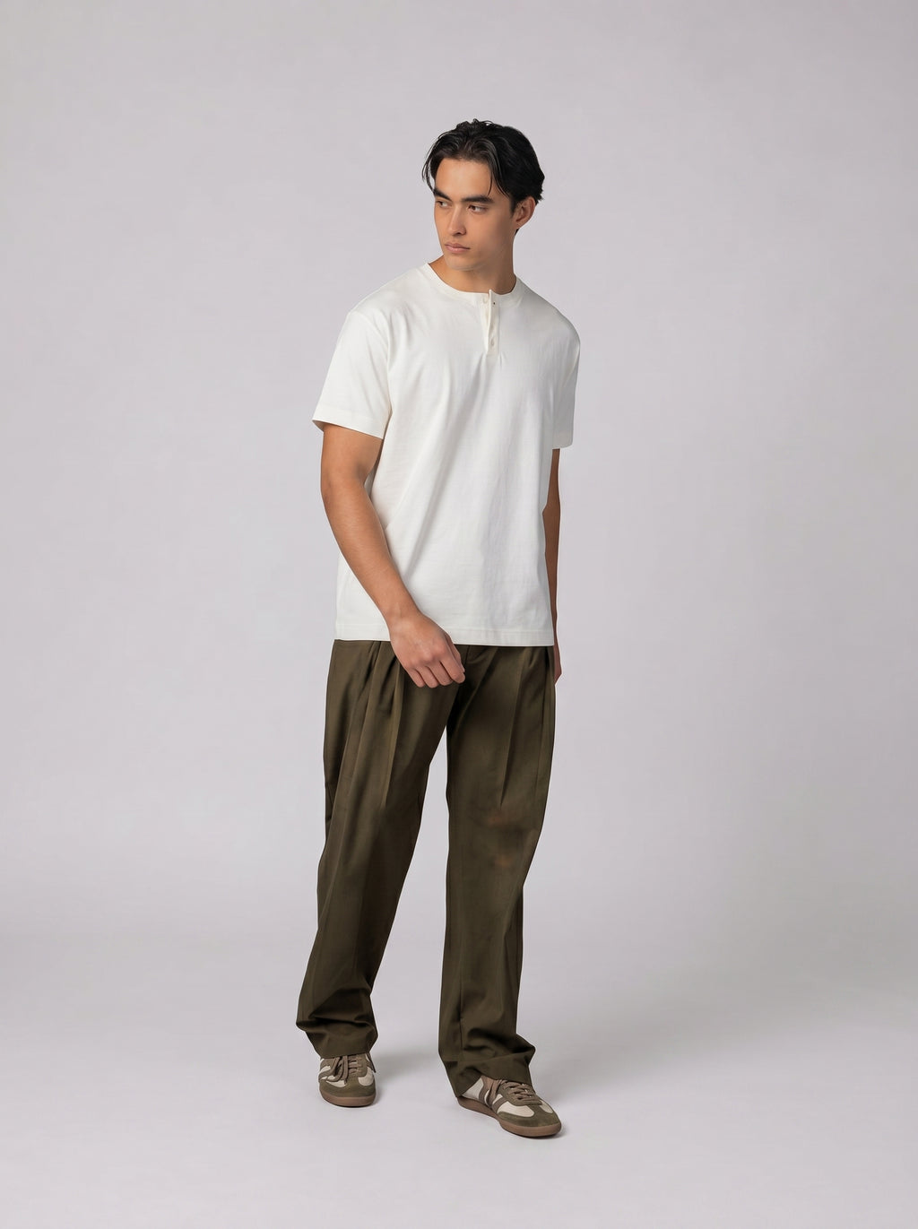 Henely T-shirt in White