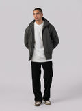 Hooded Puffer Waterproof Jacket in Olive