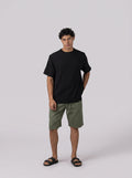 Linen Drawstring Short in Olive