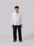 Linen Relaxed Pants in Black