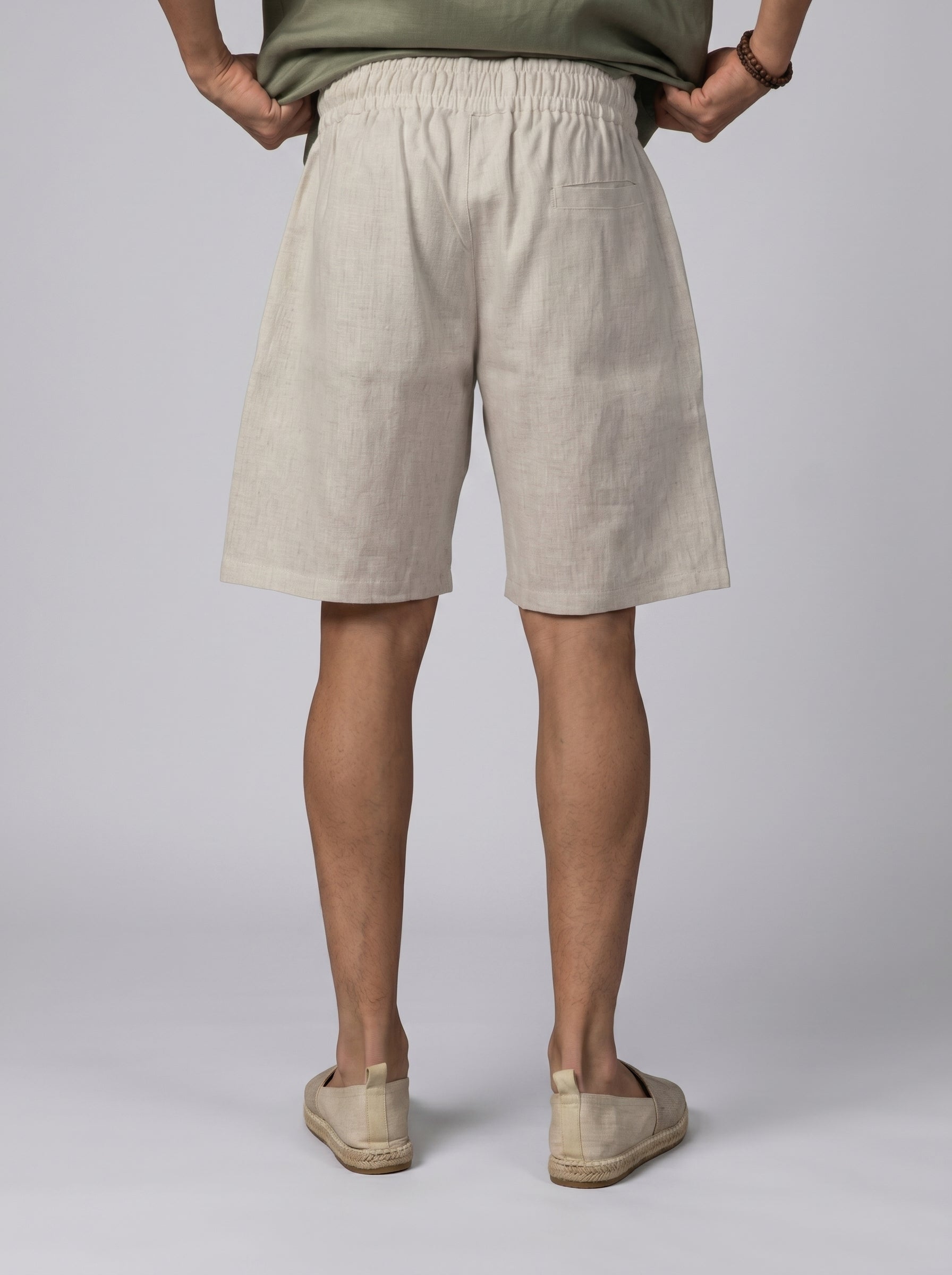 Linen short Volume 2 in Beige