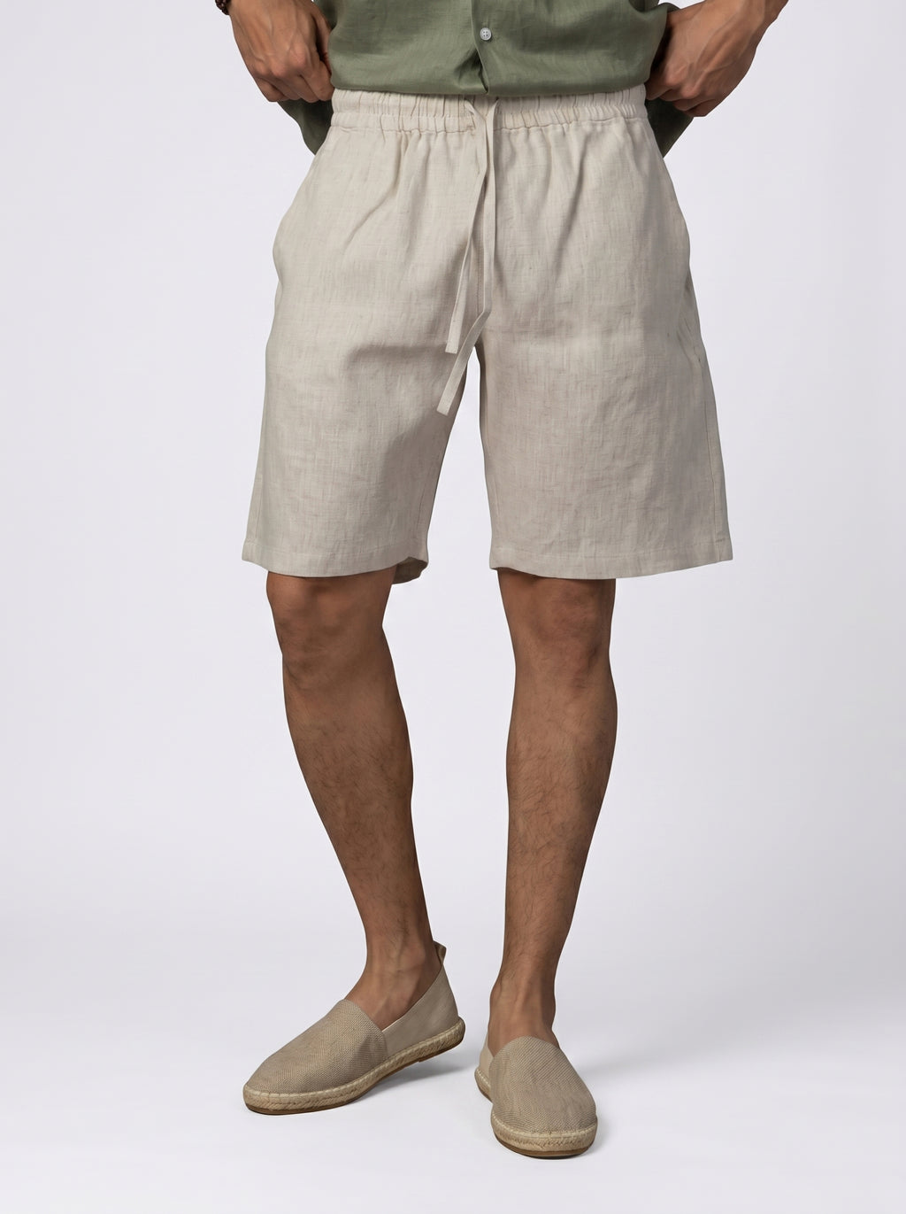Linen short Volume 2 in Beige