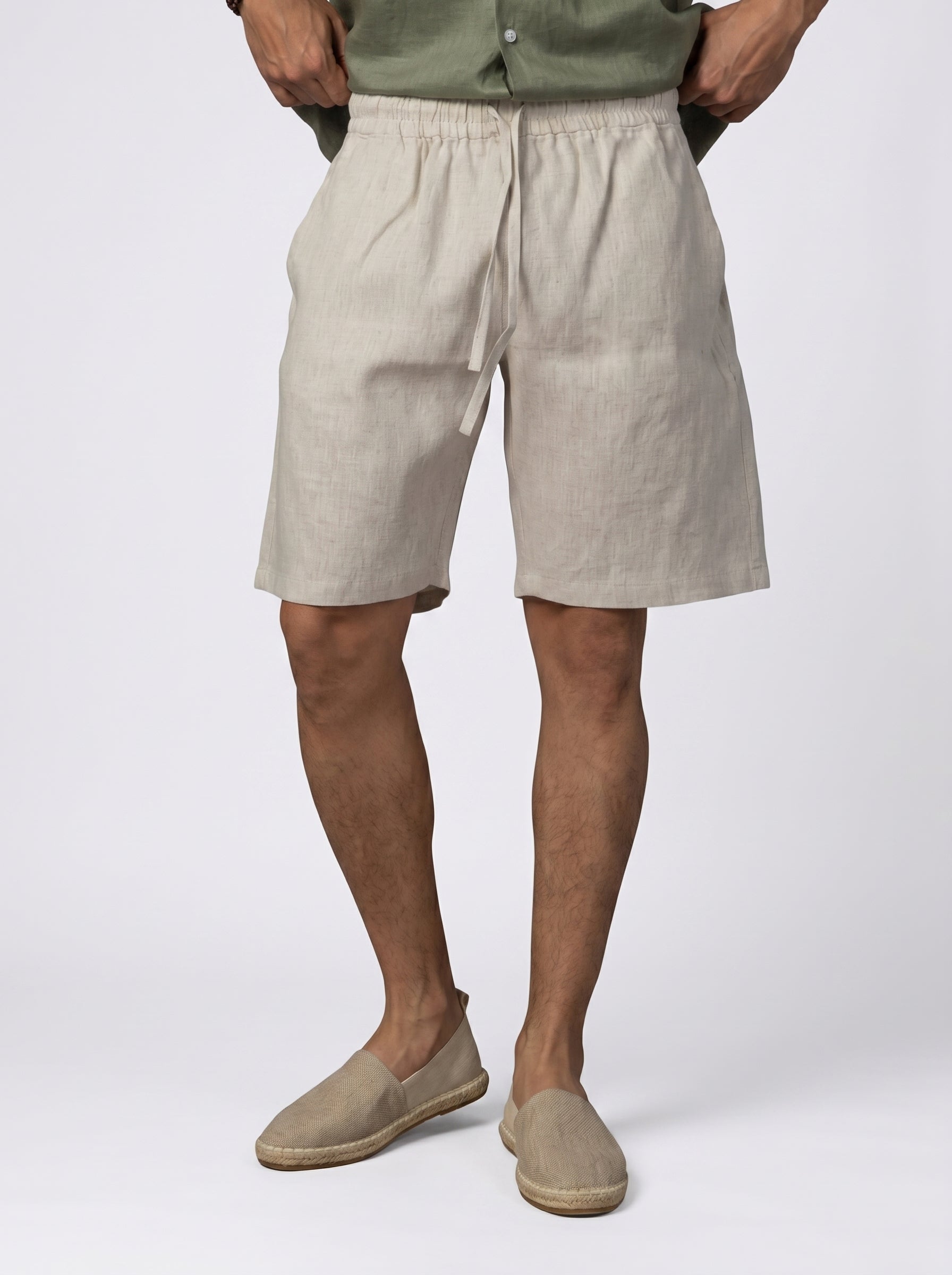 Linen short Volume 2 in Beige