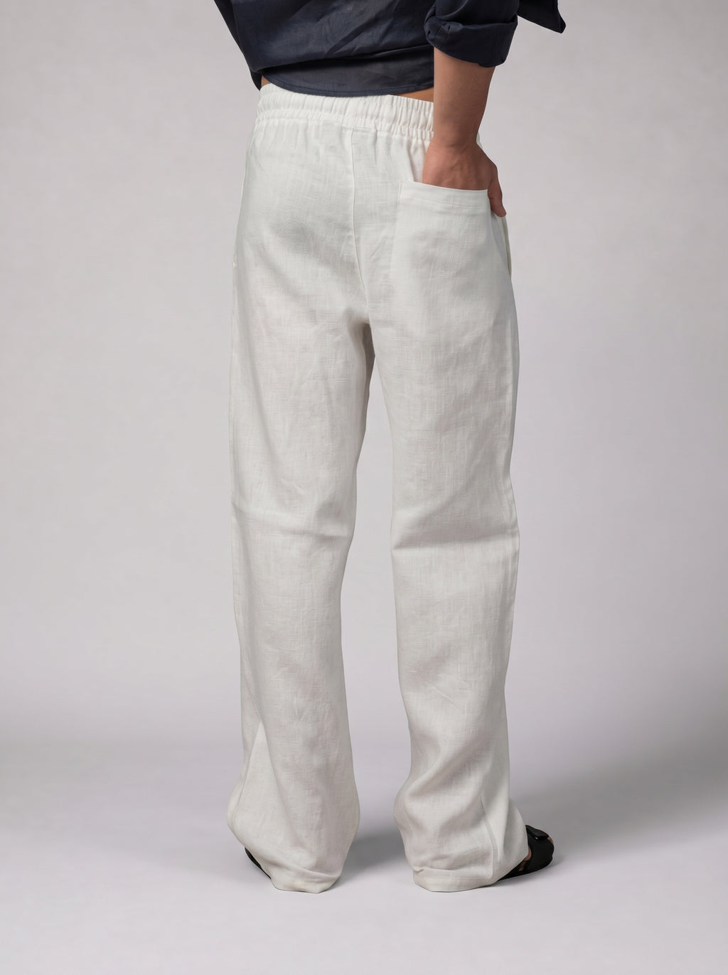 Oversized Linen Pants Volume 2 in Off White