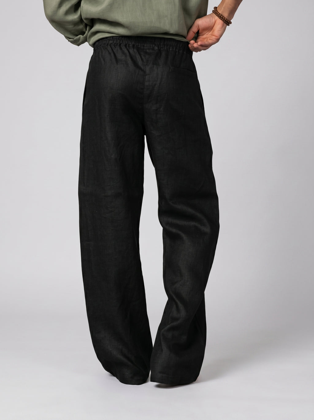 Oversized Linen Pants volume 2 in Black