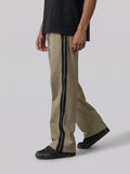 Oversized Stripe Sweatpants in Olive
