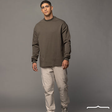 Oversize Sweatshirt in Olive