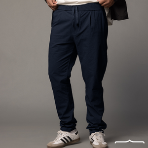 Classic Fit Pants in Navy Blue