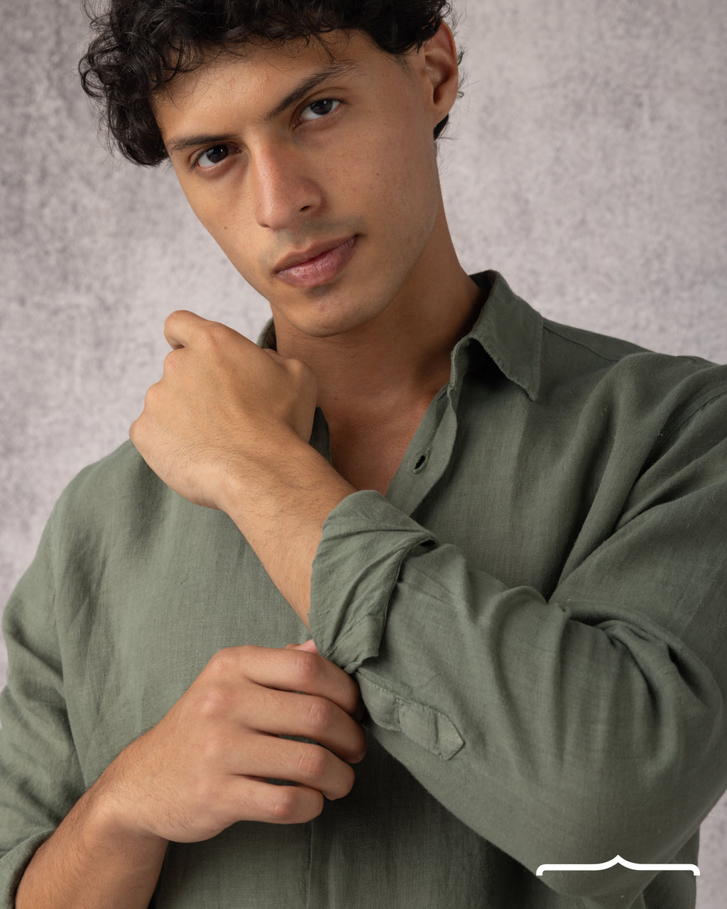 Linen Shirt Volume 2 in Olive