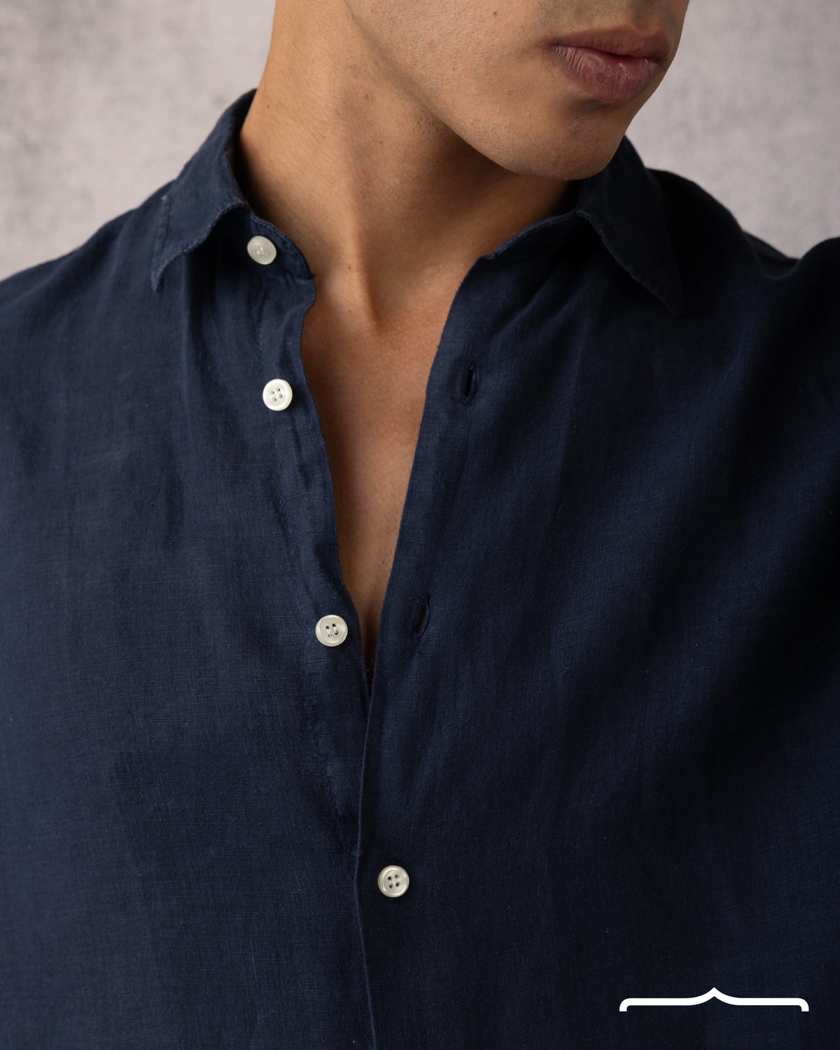 Linen Shirt Volume 2 in Navy Blue