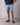 Shark Print Swim Short in Baby blue