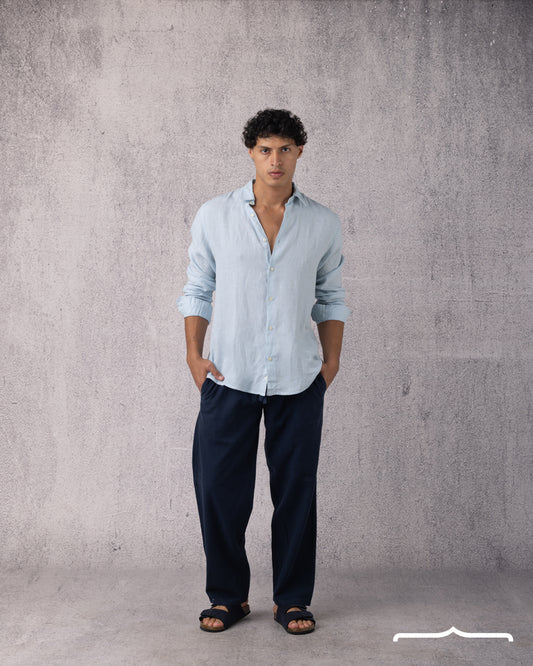 Linen Shirt Volume 2 in Babyblue