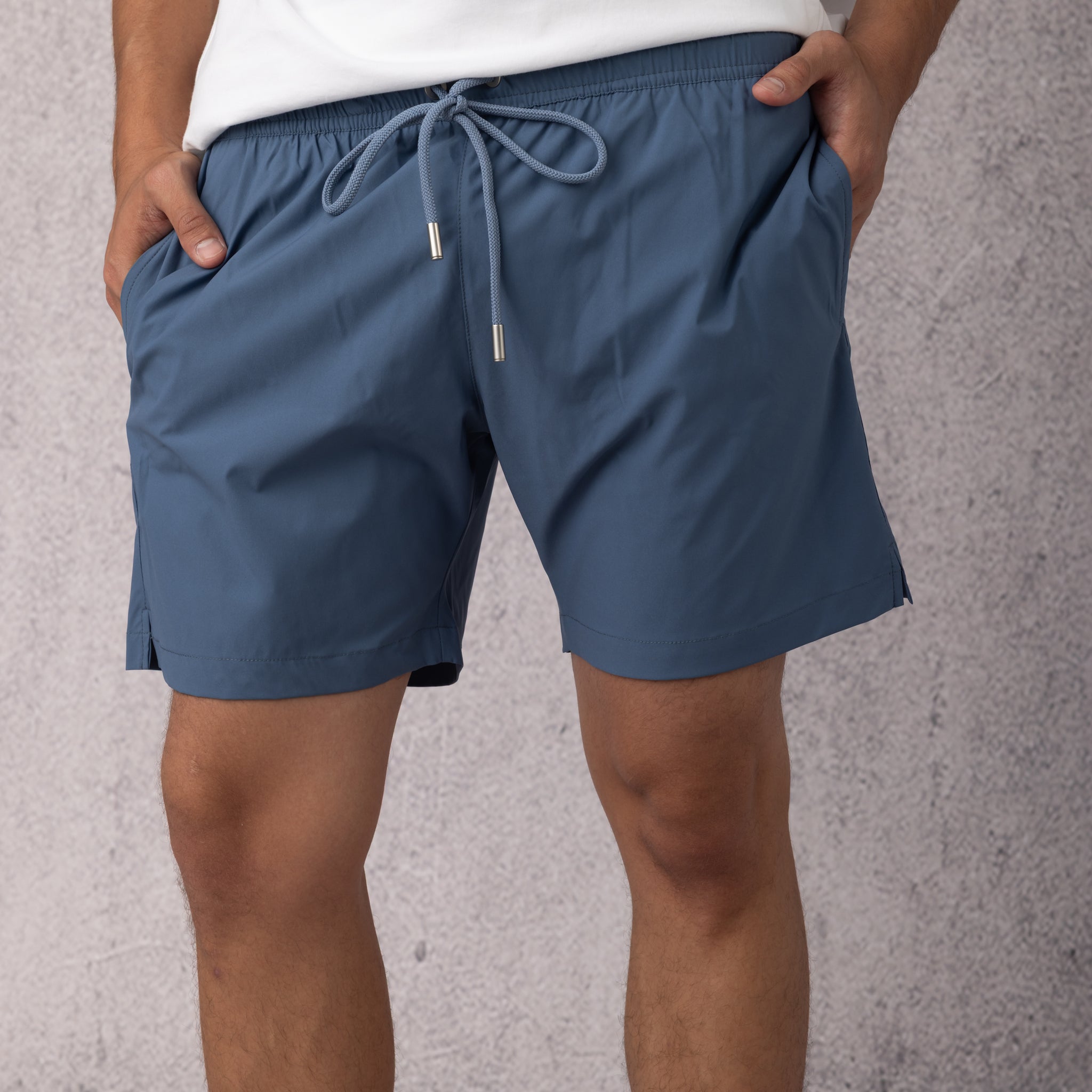 Solid Swim Short in Blue