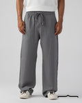 Linen striped Pants in Grey