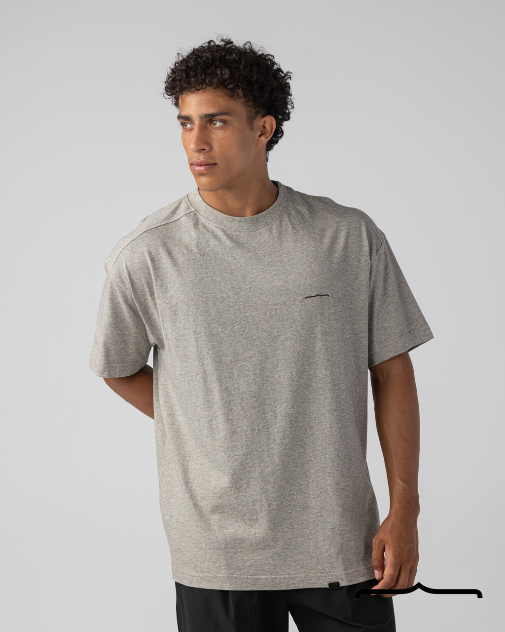 Chenille T-shirt in Greyish