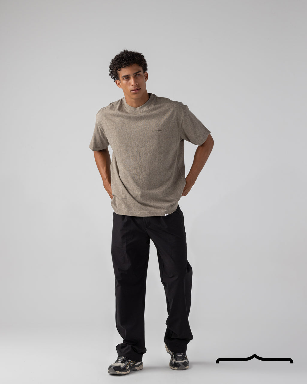 Chenille T-shirt in Coffee Brown