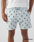 Cactus Swim Shorts in Butter Yellow x Baby Blue