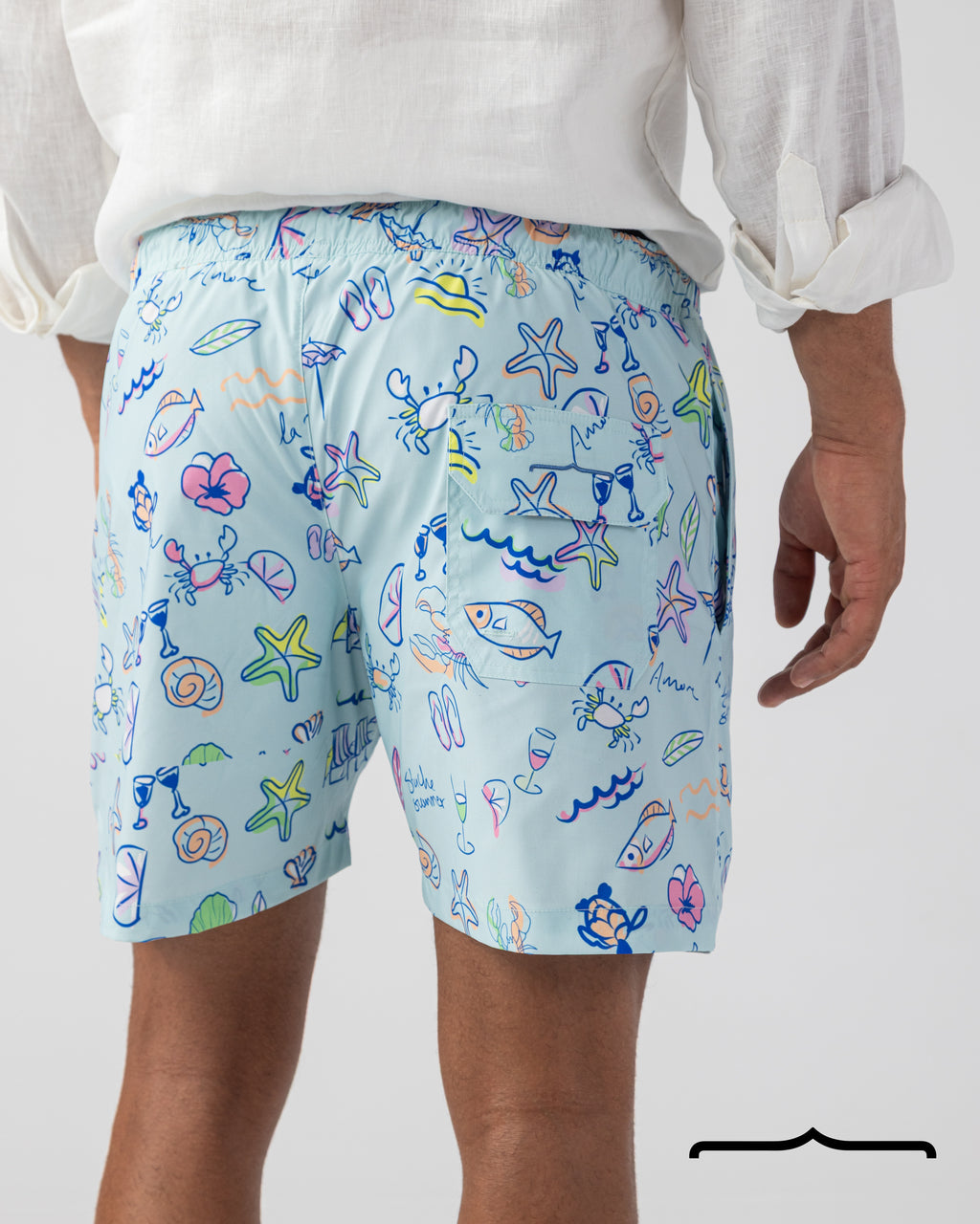 Coastal Canvas Swim Shorts