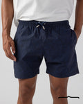 Damask Paisley Swim Shorts in Navy