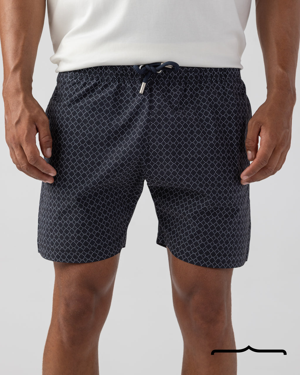 Mosaic  Swim Shorts in Black