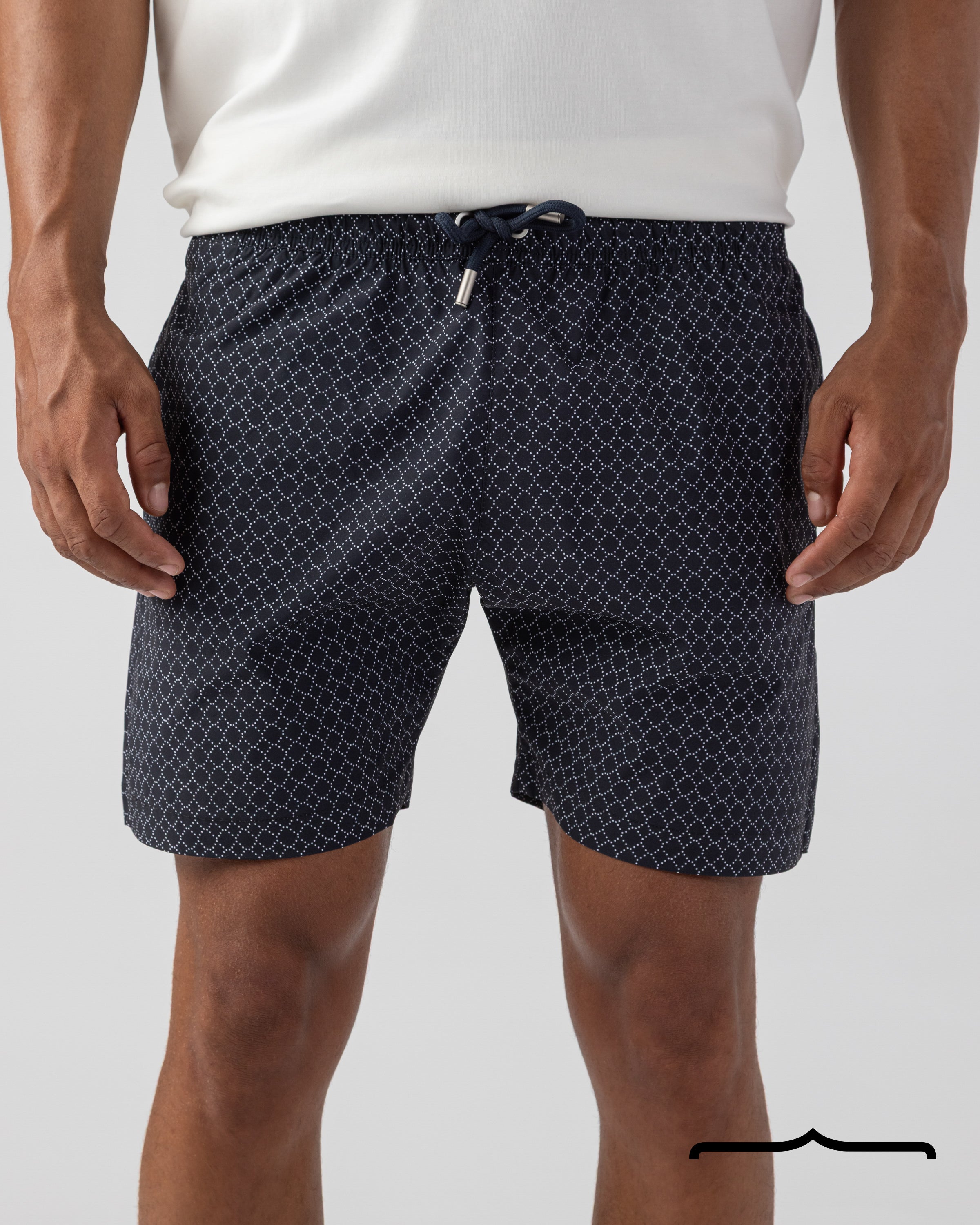 Mosaic  Swim Shorts in Black