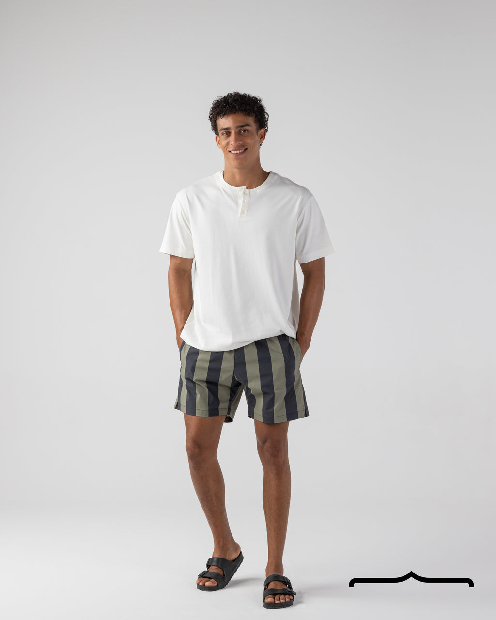 Bold Stripe Swim Shorts