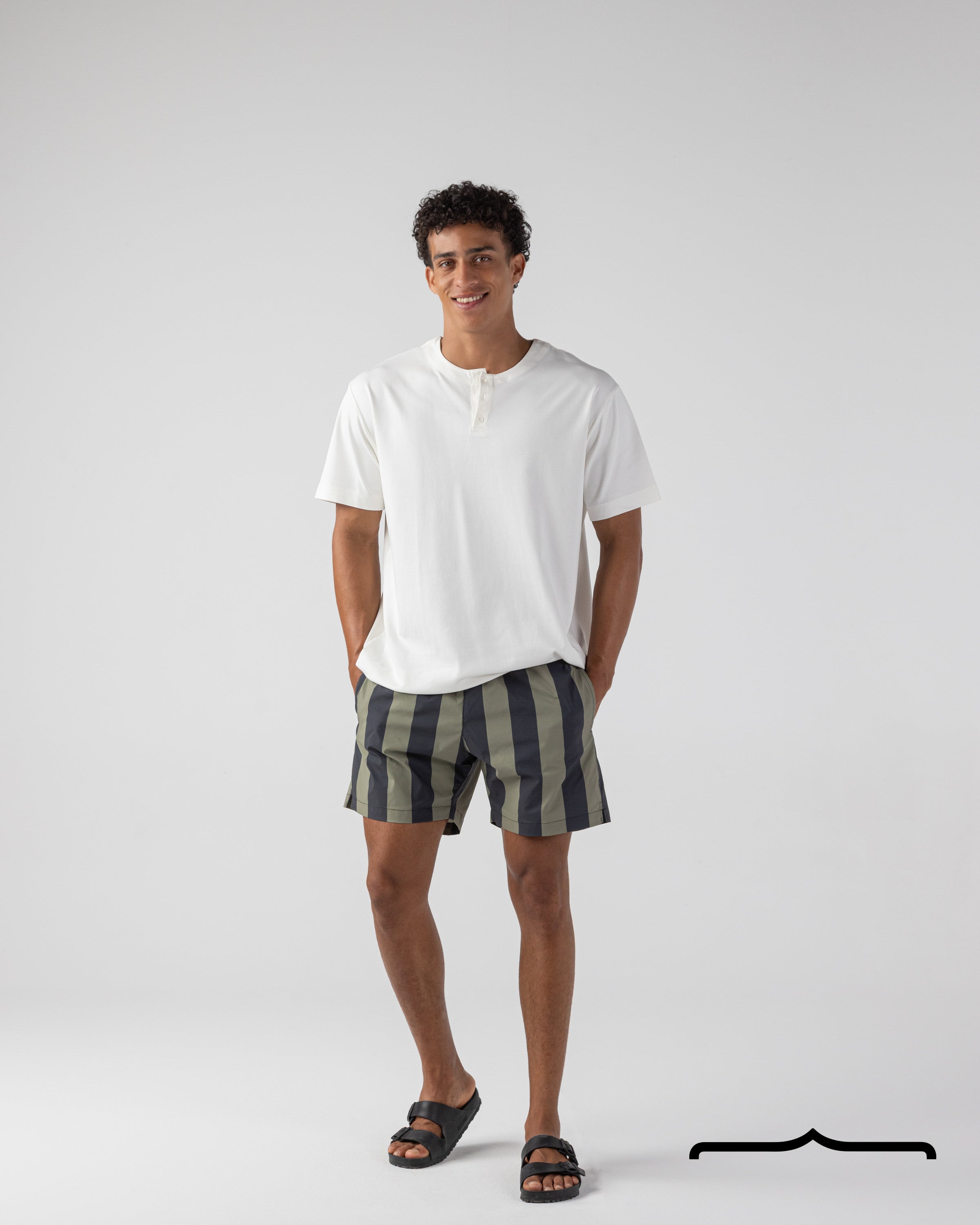 Bold Stripe Swim Shorts