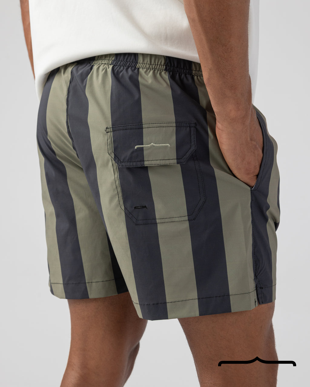 Bold Stripe Swim Shorts