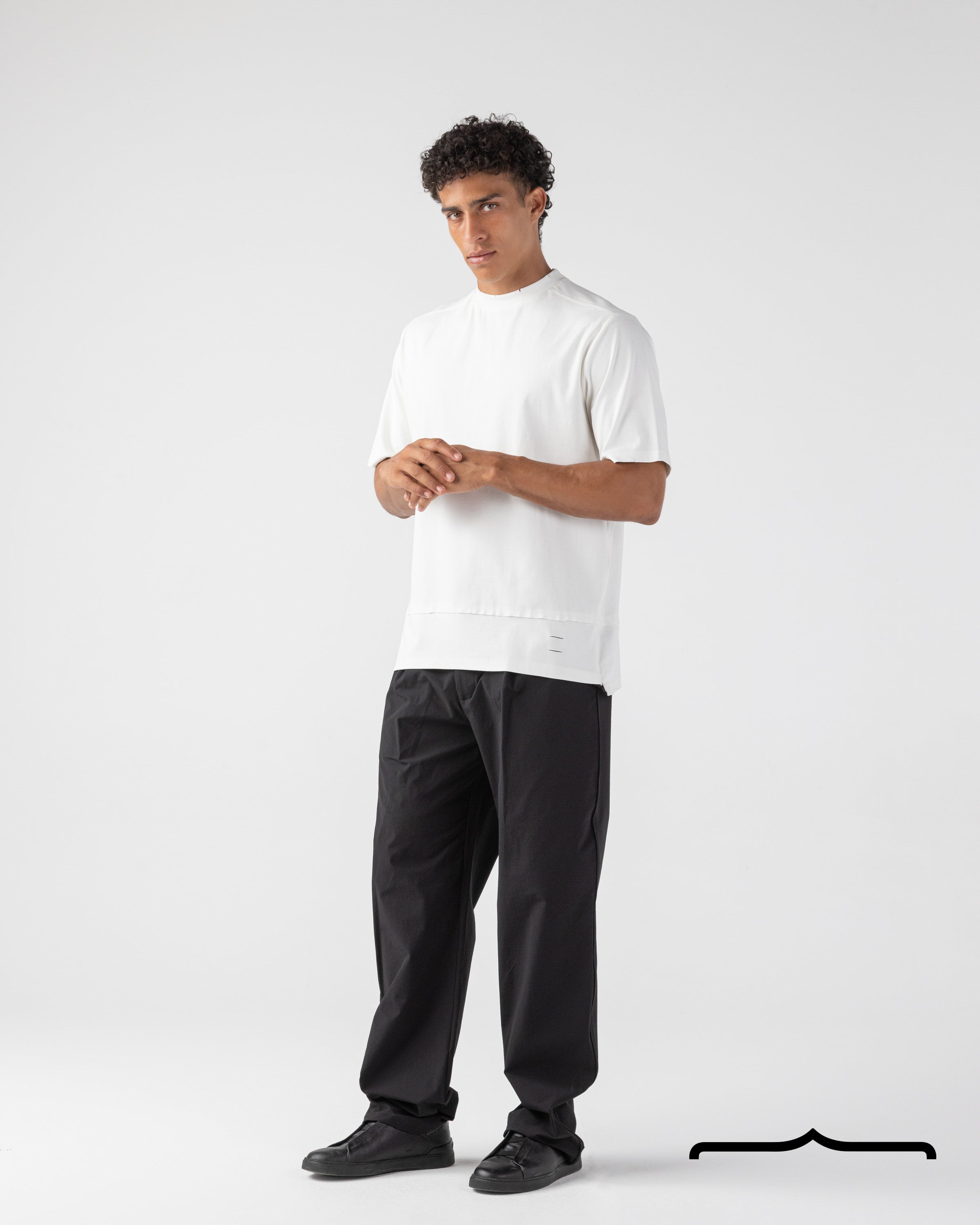 Side Zipper T- shirt Volume 3 in White