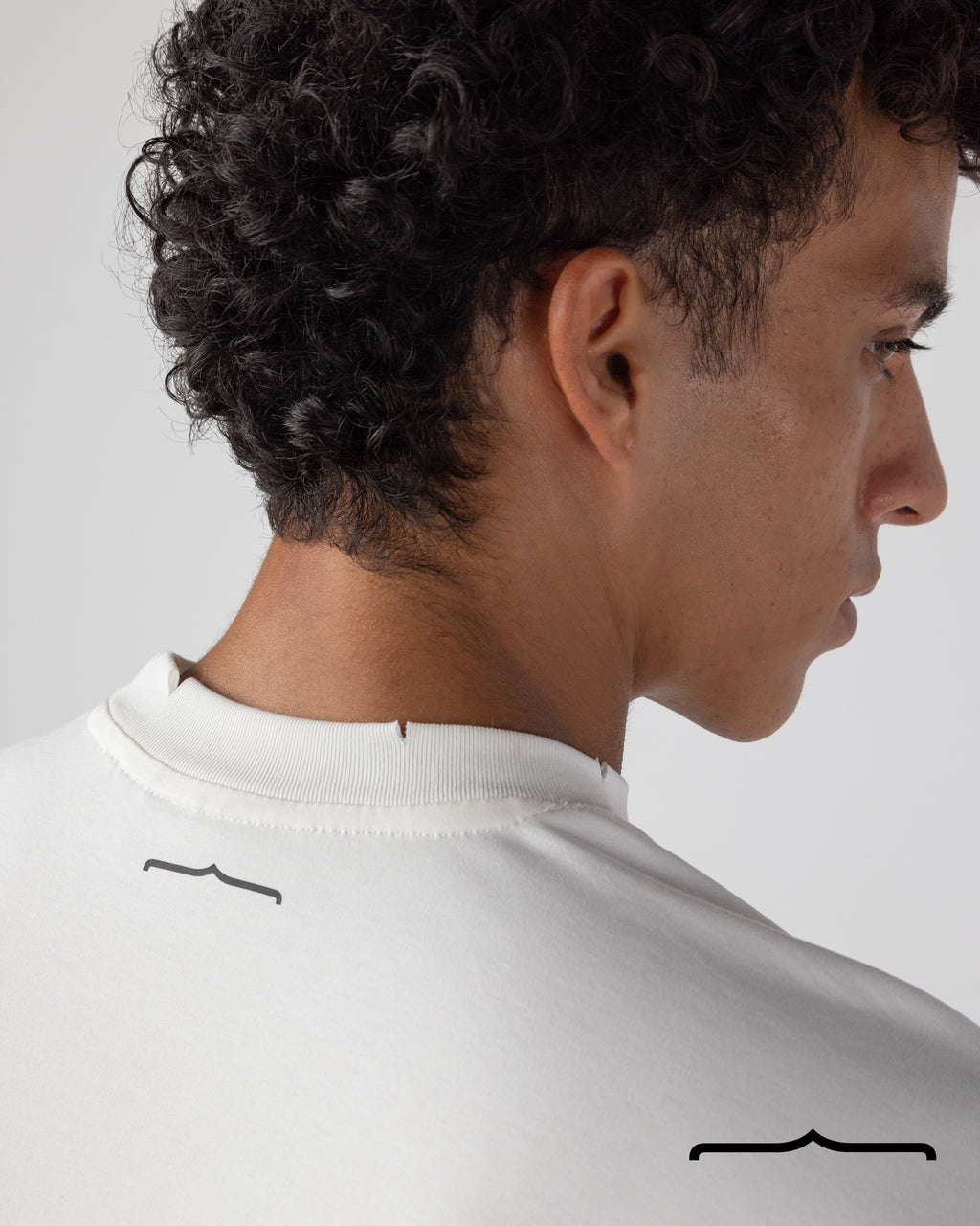 Side Zipper T- shirt Volume 3 in White