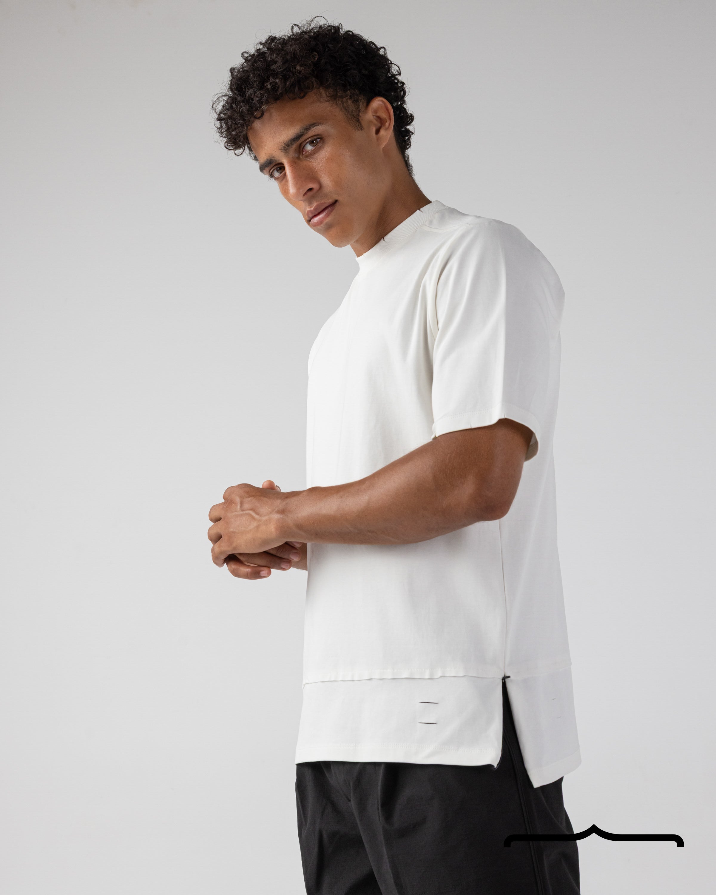 Side Zipper T- shirt Volume 3 in White