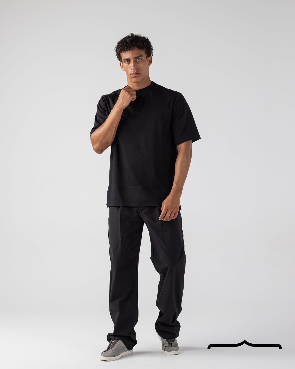 Side Zipper T- shirt Volume 3 in Black
