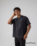 Chenille T-shirt in Charcoal