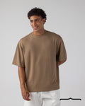 Textured Oversize Tee Volume 2 in Brown