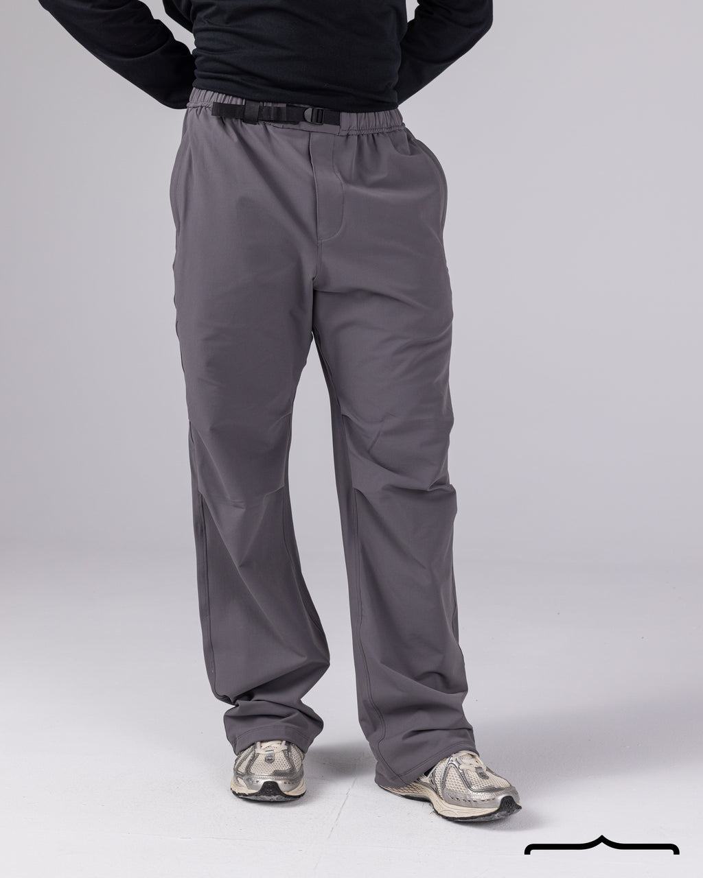 Belted Pants in Grey