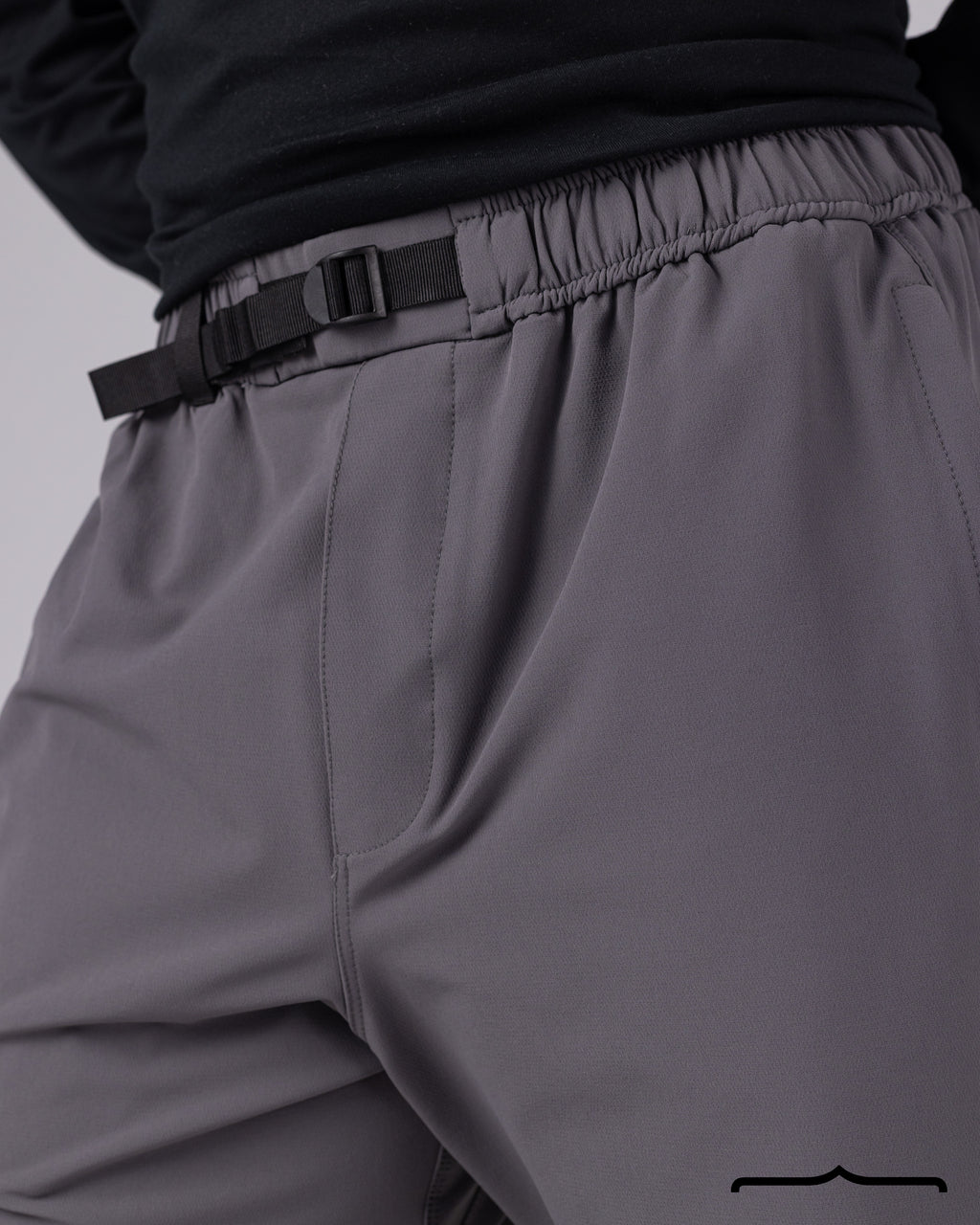 Belted Pants in Grey