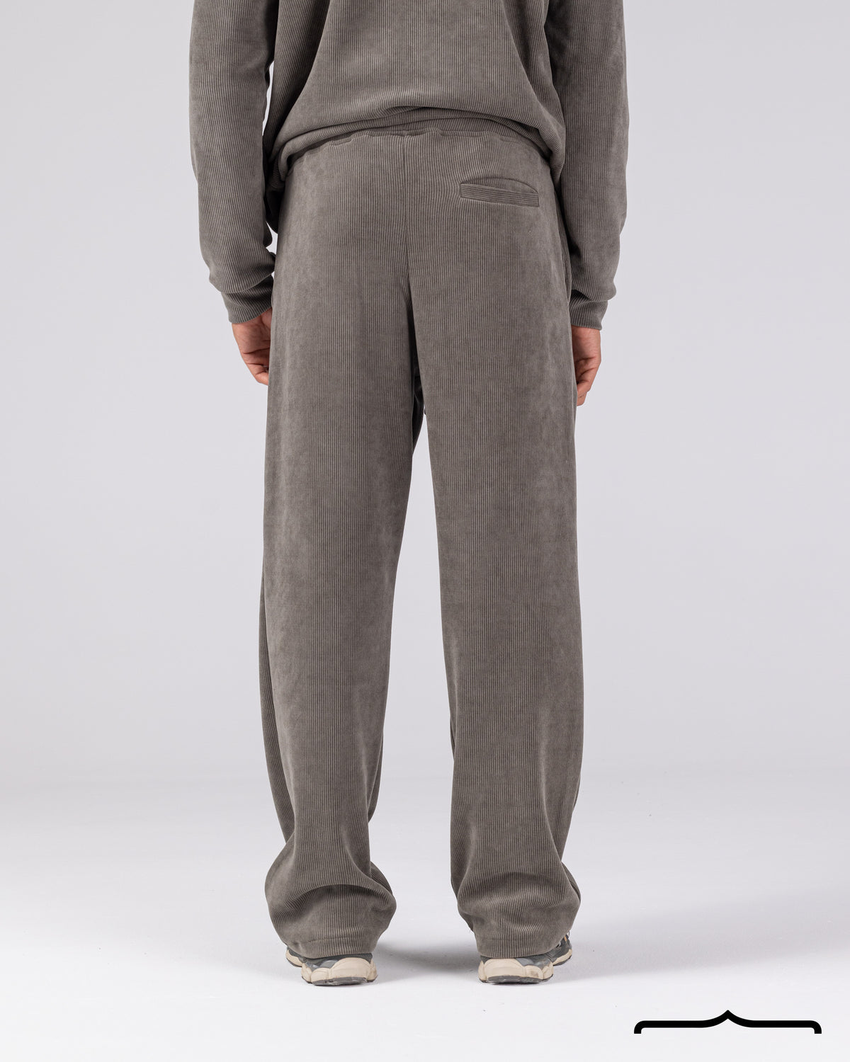 Textured Pants Set in Olive