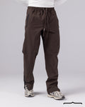 Side Zipper Pants in Brown