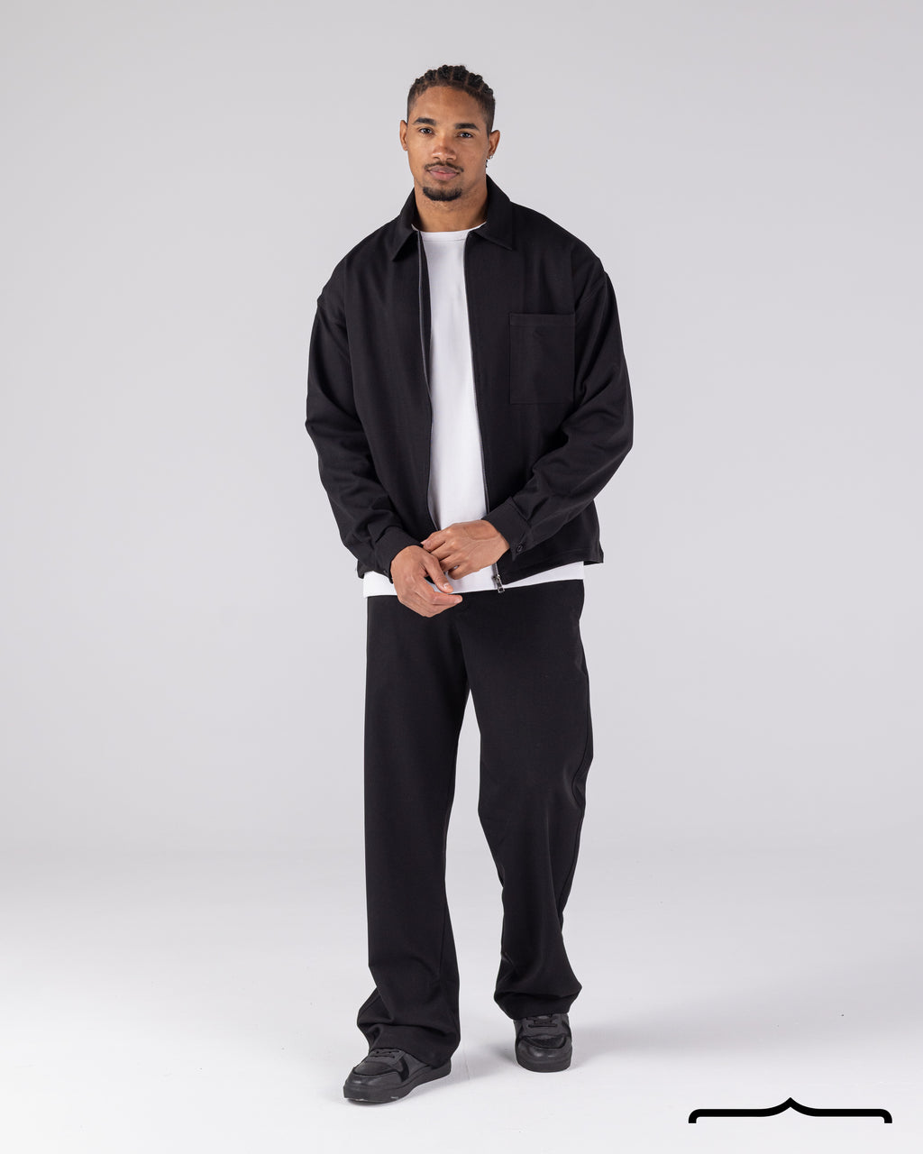 Signature Shacket in Black