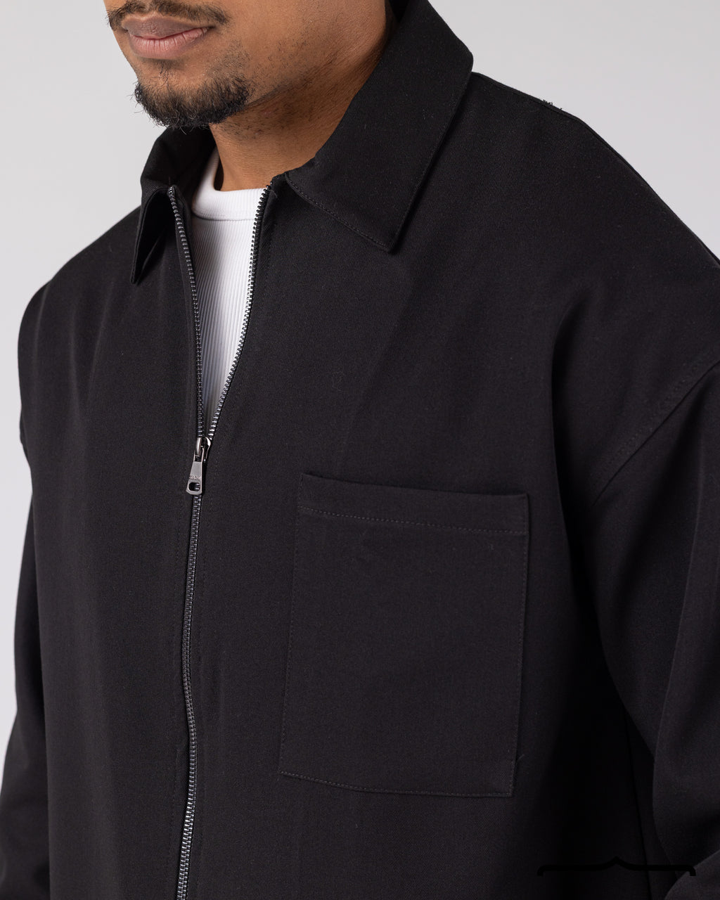 Signature Shacket in Black