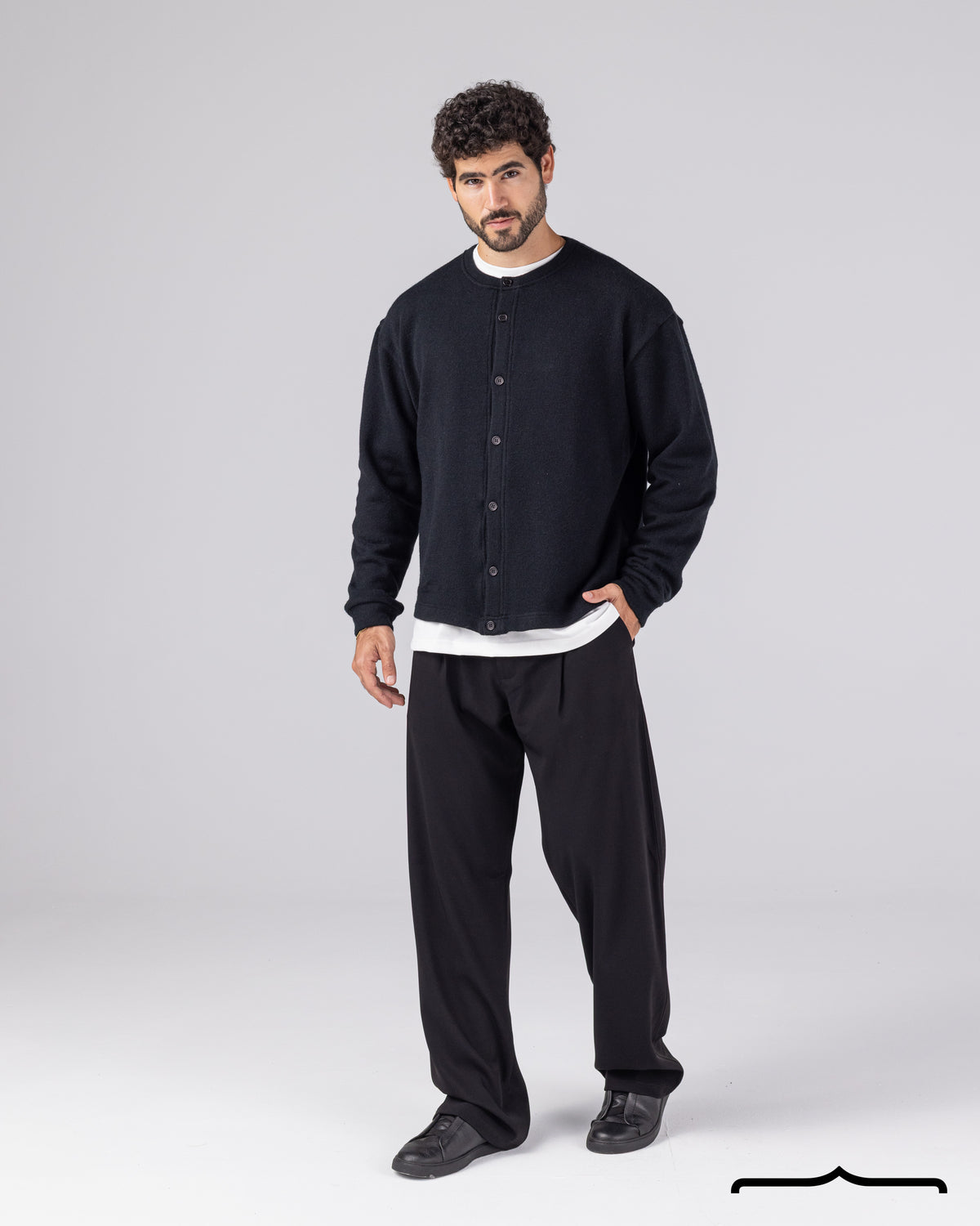 Cardigan with Buttons Volume 2 in Black