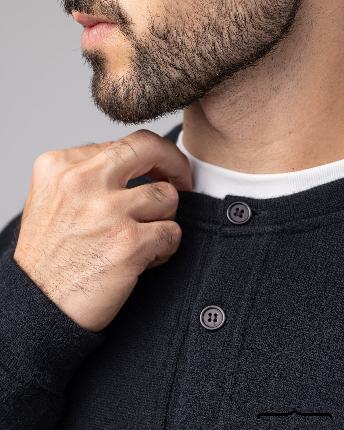 Cardigan with Buttons Volume 2 in Black