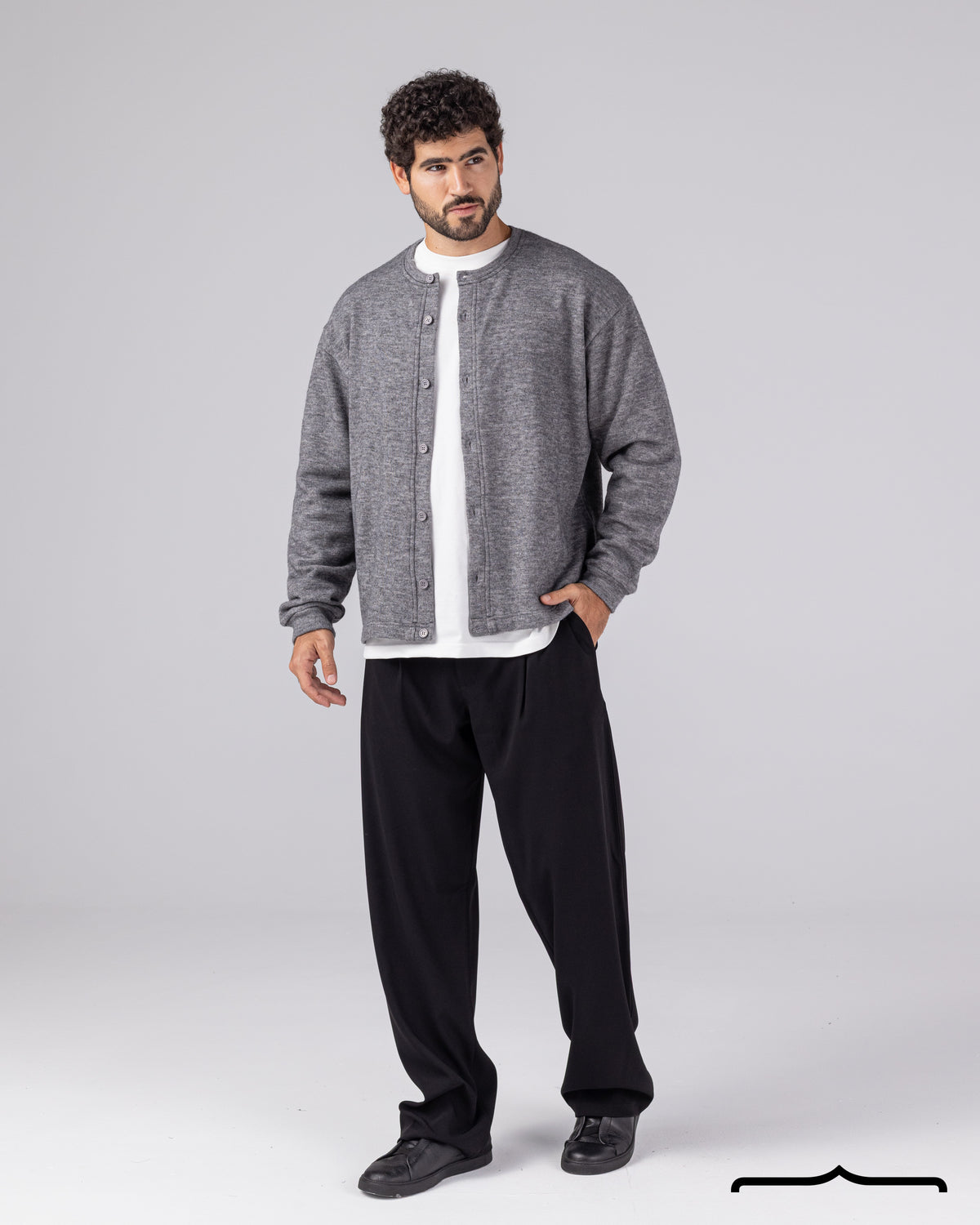 Cardigan with Buttons Volume 2 in Grey