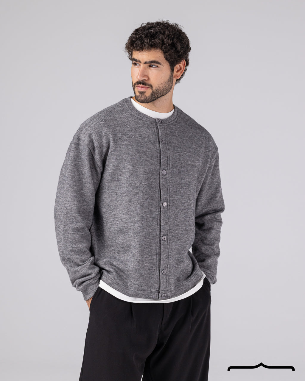 Cardigan with Buttons Volume 2 in Grey