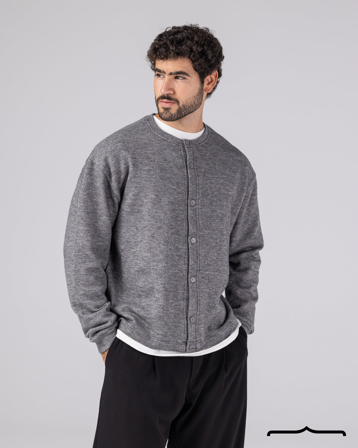 Cardigan with Buttons Volume 2 in Grey