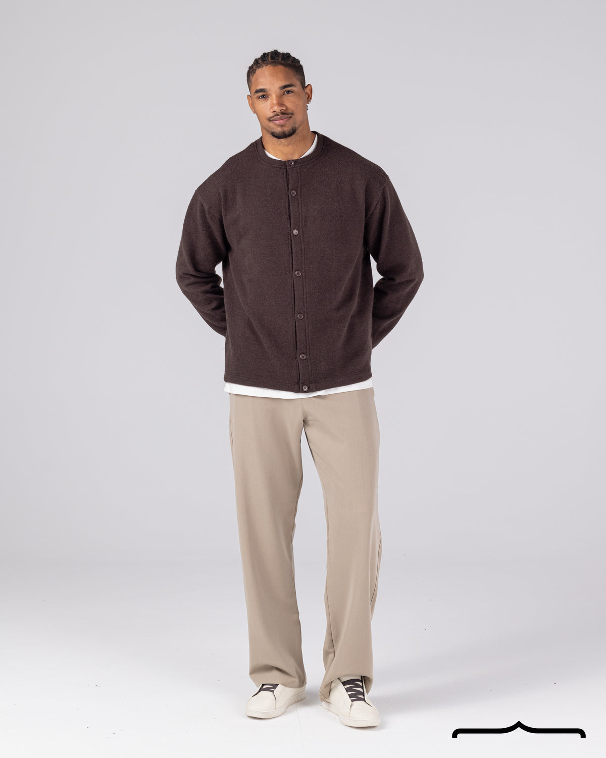 Cardigan with Buttons Volume 2 in Brown